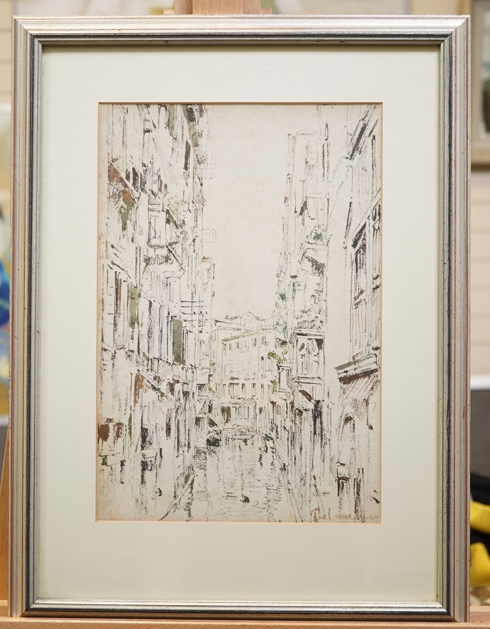 Izsák Perlmutter, Hungarian (1866–1952), Venetian canal scene
